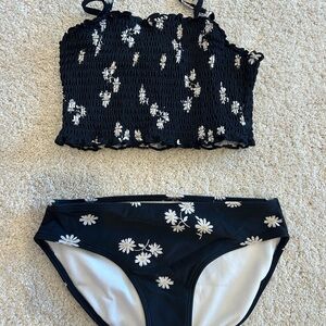 Navy Blue Girls Bikini